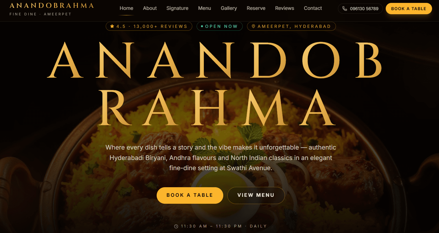 ANANDOBRAHMA project screenshot 1