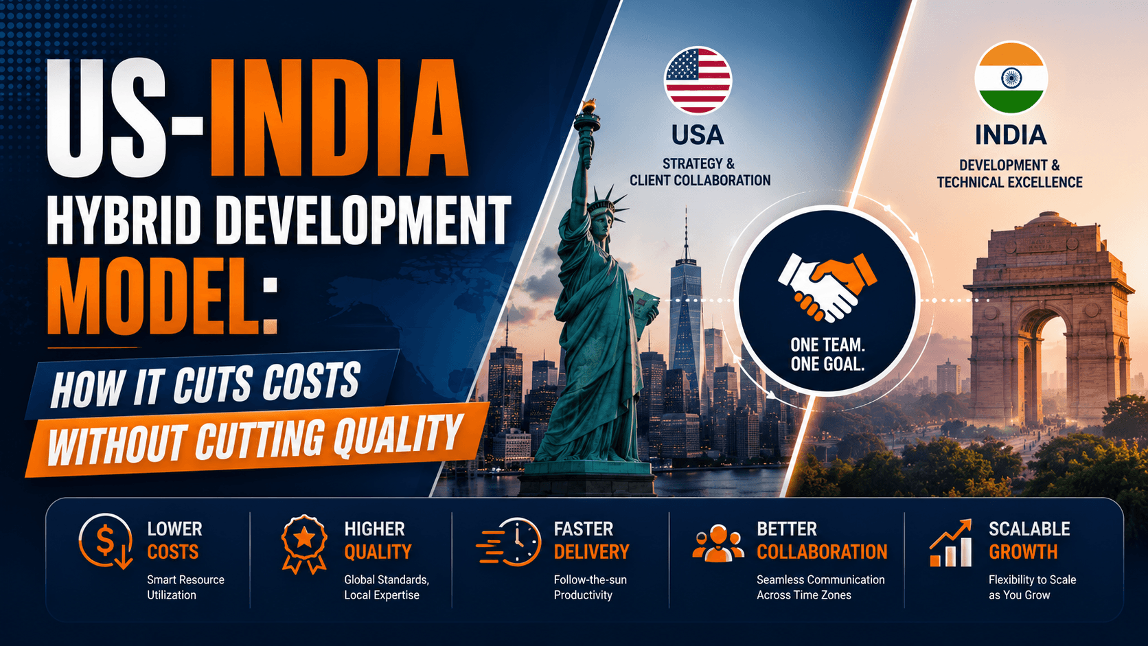 US-India Hybrid Development Model: How It Cuts Costs Without Cutting Quality