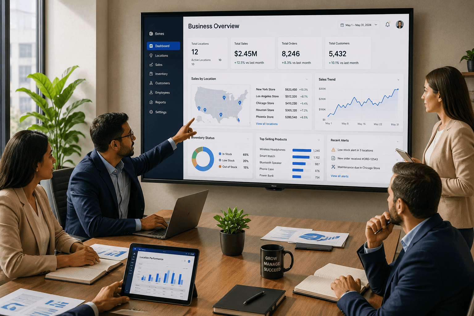 Multi-Location Business Management Software: Centralizing Operations Across Branches