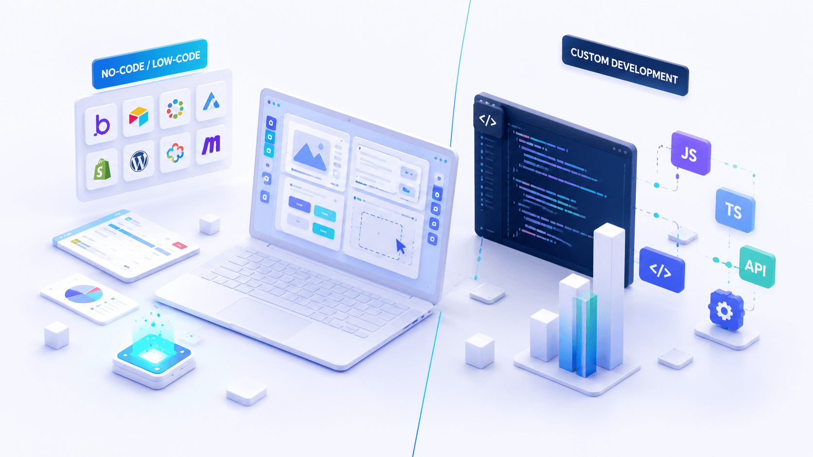 How to Choose Between a No-Code Tool and Custom Software (A Practical Framework)